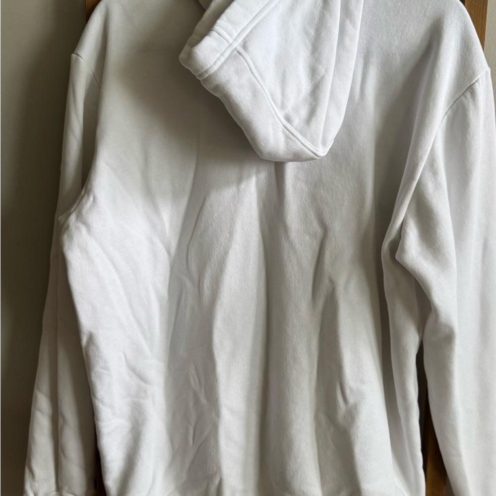 Adidas White Hoodie with Blue and Gold Accents - Picture 5 of 5